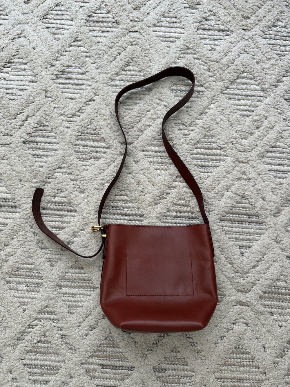 Madewell Leather Crossbody or Shoulder Bag in Dark Brown